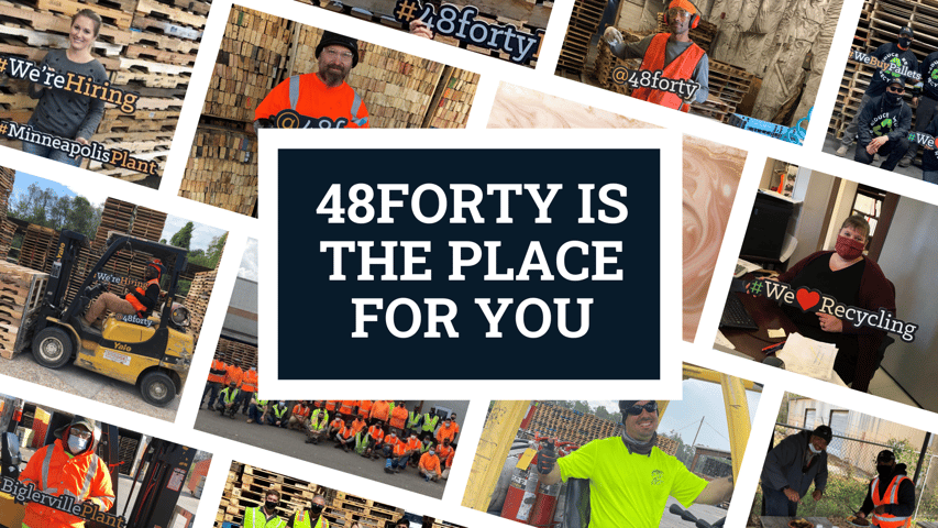 48forty is the place for you graphic with collage of employee pictures