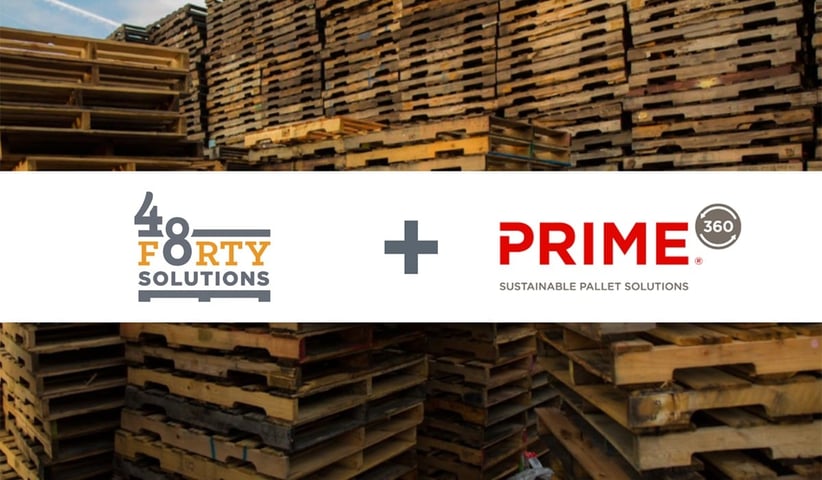 48forty and Prime360 logos and pallet stacks