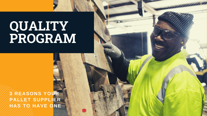Quality Program blog title image with friendly pallet worker